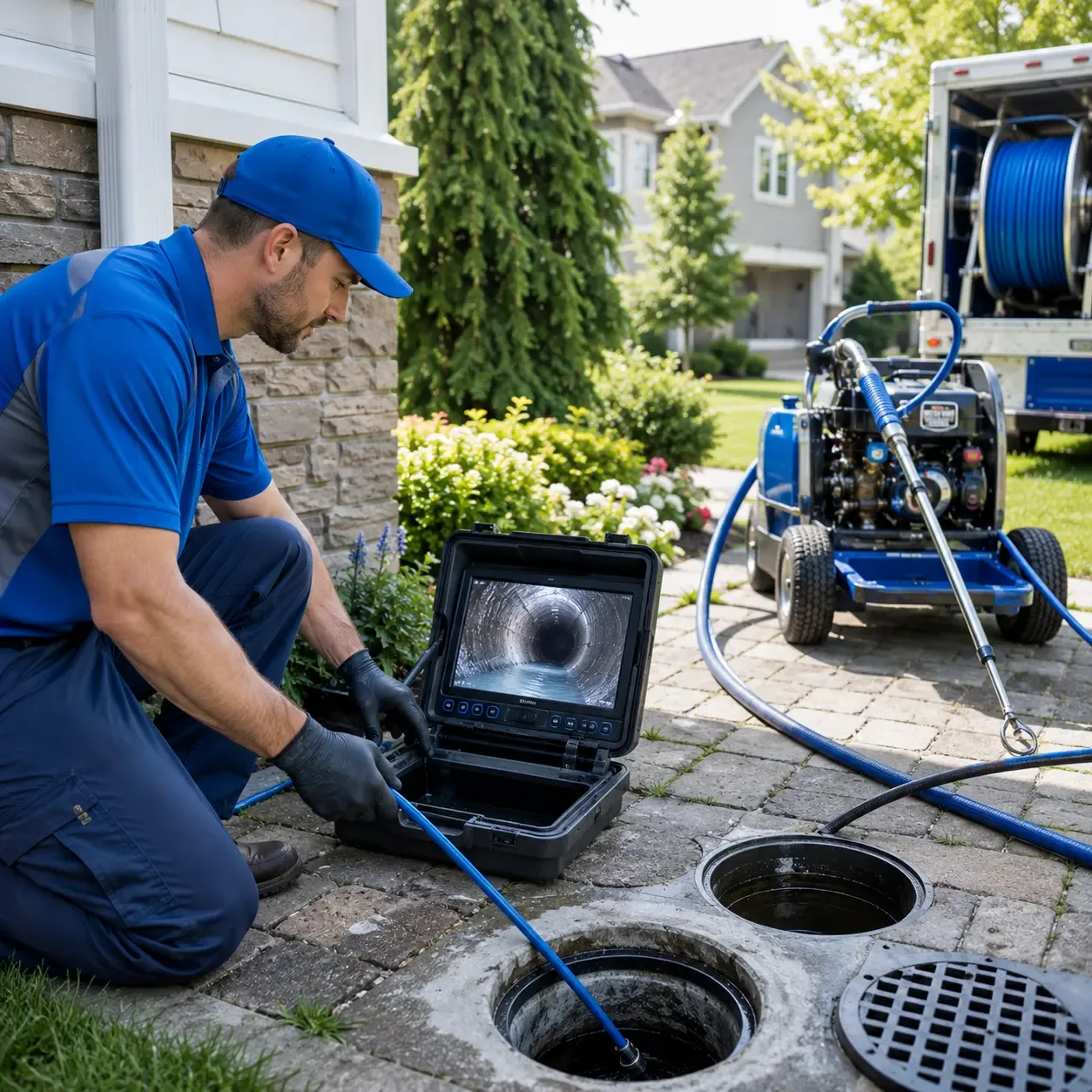 Outdoor drain cleaning professionals serving Farley, IA