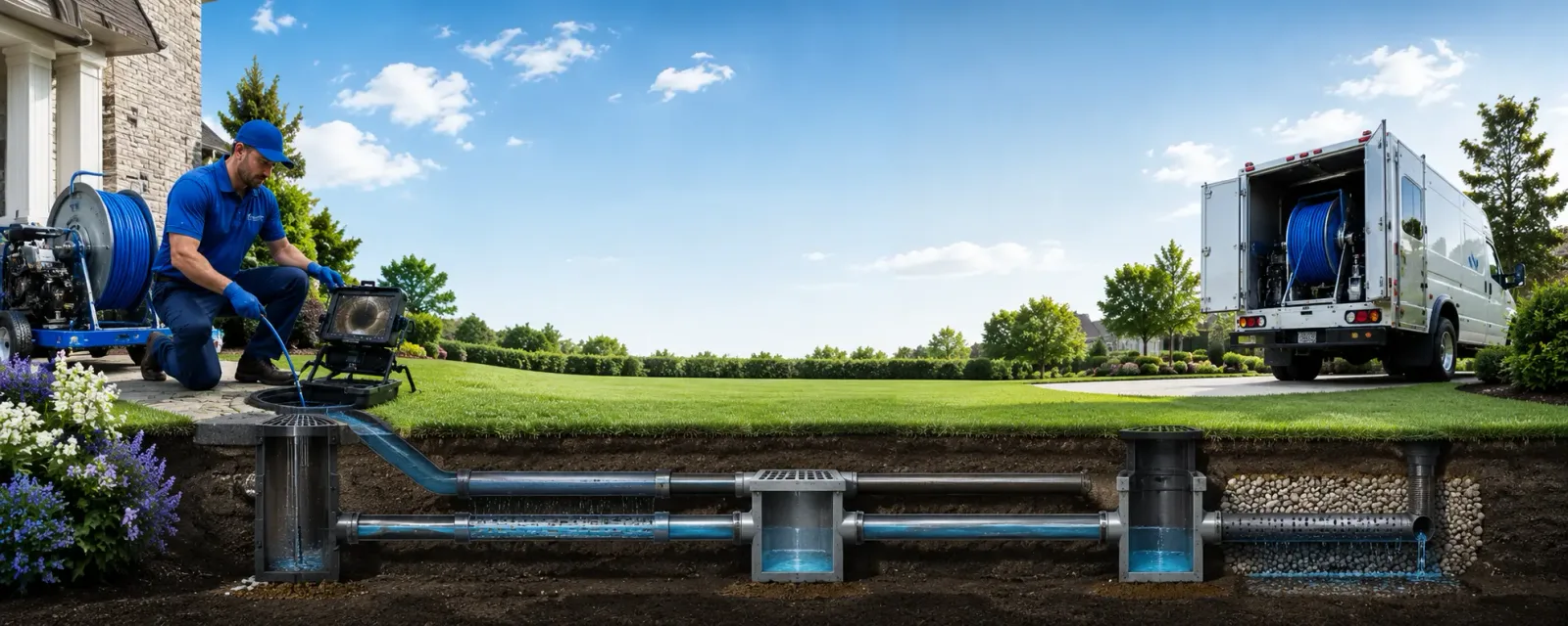 Outdoor drain cleaning information for Farley, IA